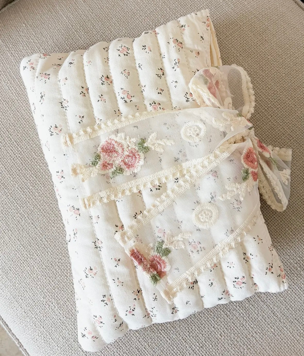 Bible - Book Sleeve/ Lace Ribbon bow