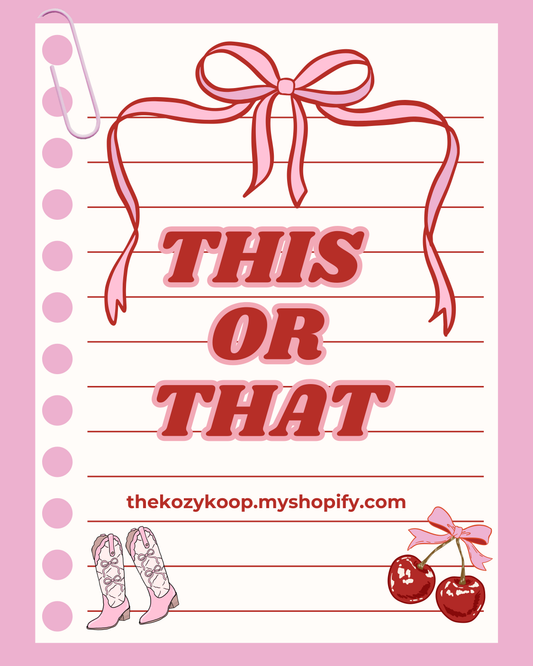 THIS or THAT