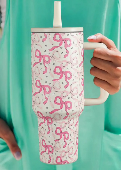 Pink assorted Bow tumbler