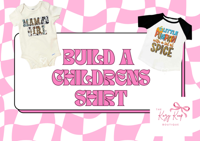 Children’s : Build-A-Shirt