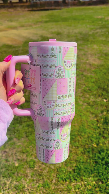 Patchwork Coquette Tumbler